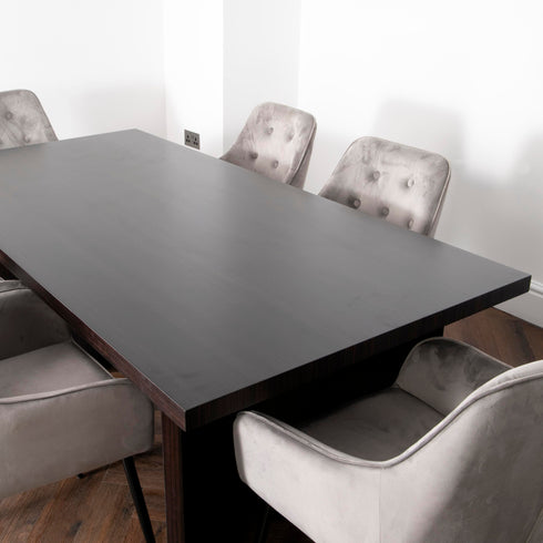 Native Home Lifestyle Espresso Walnut Ascot Dining Table With 4 Chairs